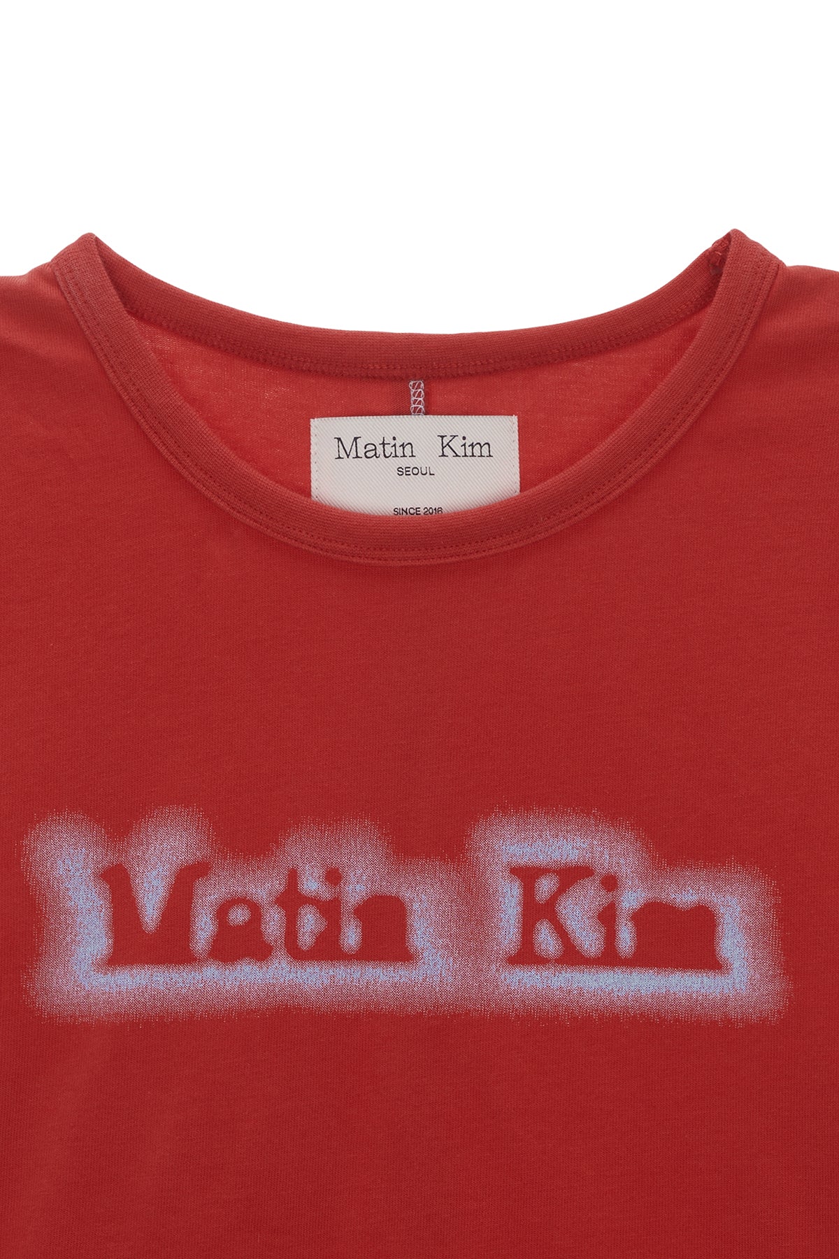 Matin Kim - Matin Shade Logo Crop Top (Red) product image 3 | TRAB K-Fashion Australia