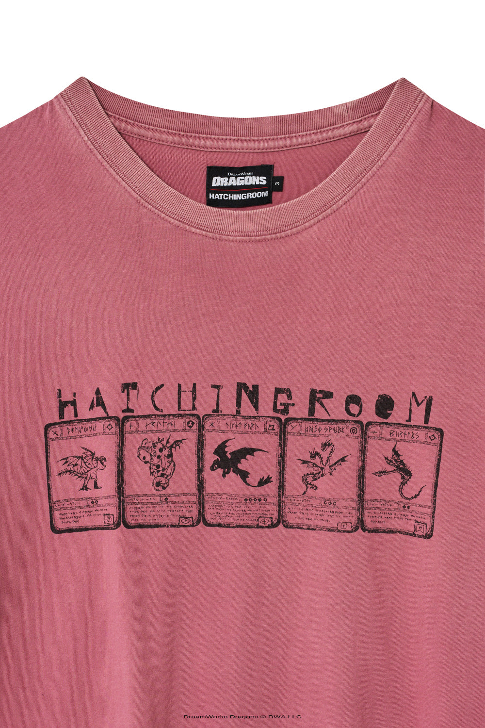Hatchingroom - Dragon Cards Tee Vintage (Rose) product image 3 | TRAB K-Fashion Australia
