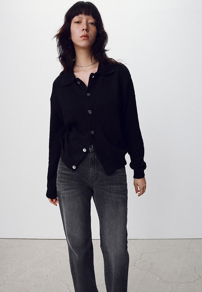 Tonywack - Flared Reconstructed Denim Jeans (Washed Black) product image 7 | TRAB K-Fashion Australia