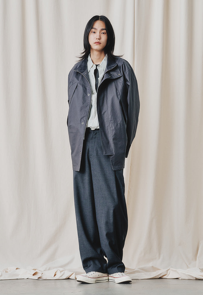 Art if acts - British Waxed Monster Parka (Charcoal) product image 2 | TRAB K-Fashion Australia