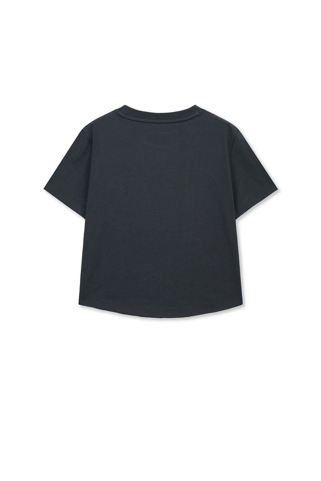 Matin Kim - Graffiti Round Hem Crop Top (Navy) product image 2 | TRAB K-Fashion Australia