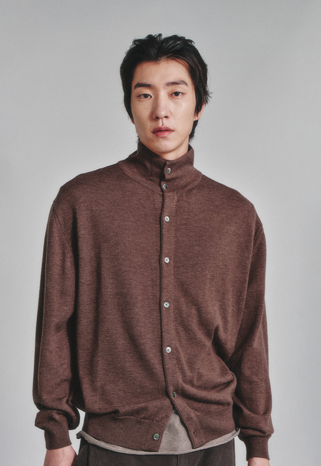 Art if acts - High Collar Cardigan (Wood) product image 5 | TRAB K-Fashion Australia