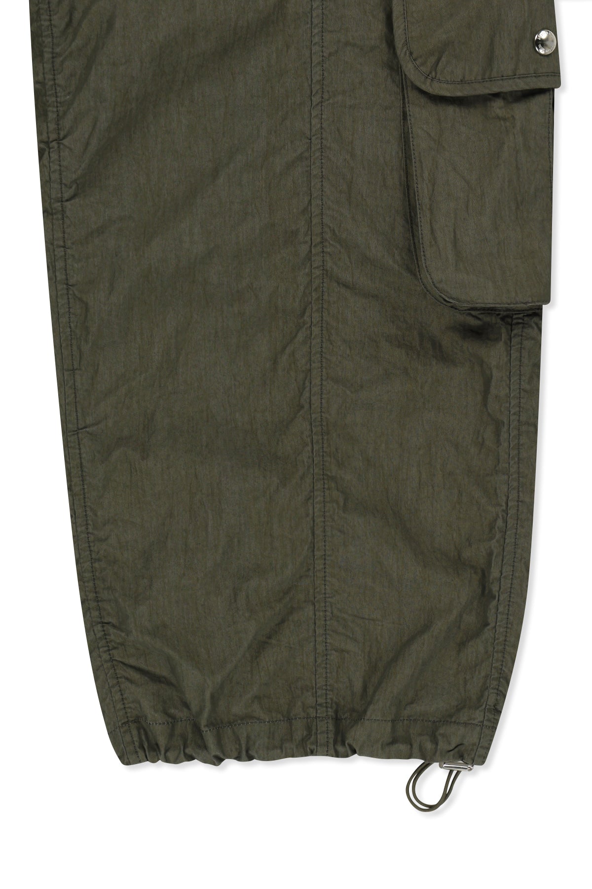 Matin Kim - Crinkle Capri Pants (Khaki) product image 5 | TRAB K-Fashion Australia