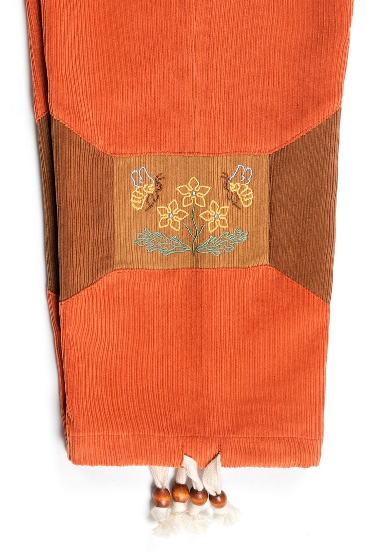 Ioedle - Story Flower Pillow Cap Corduroy Pants (Orange) product image 7 | TRAB K-Fashion Australia
