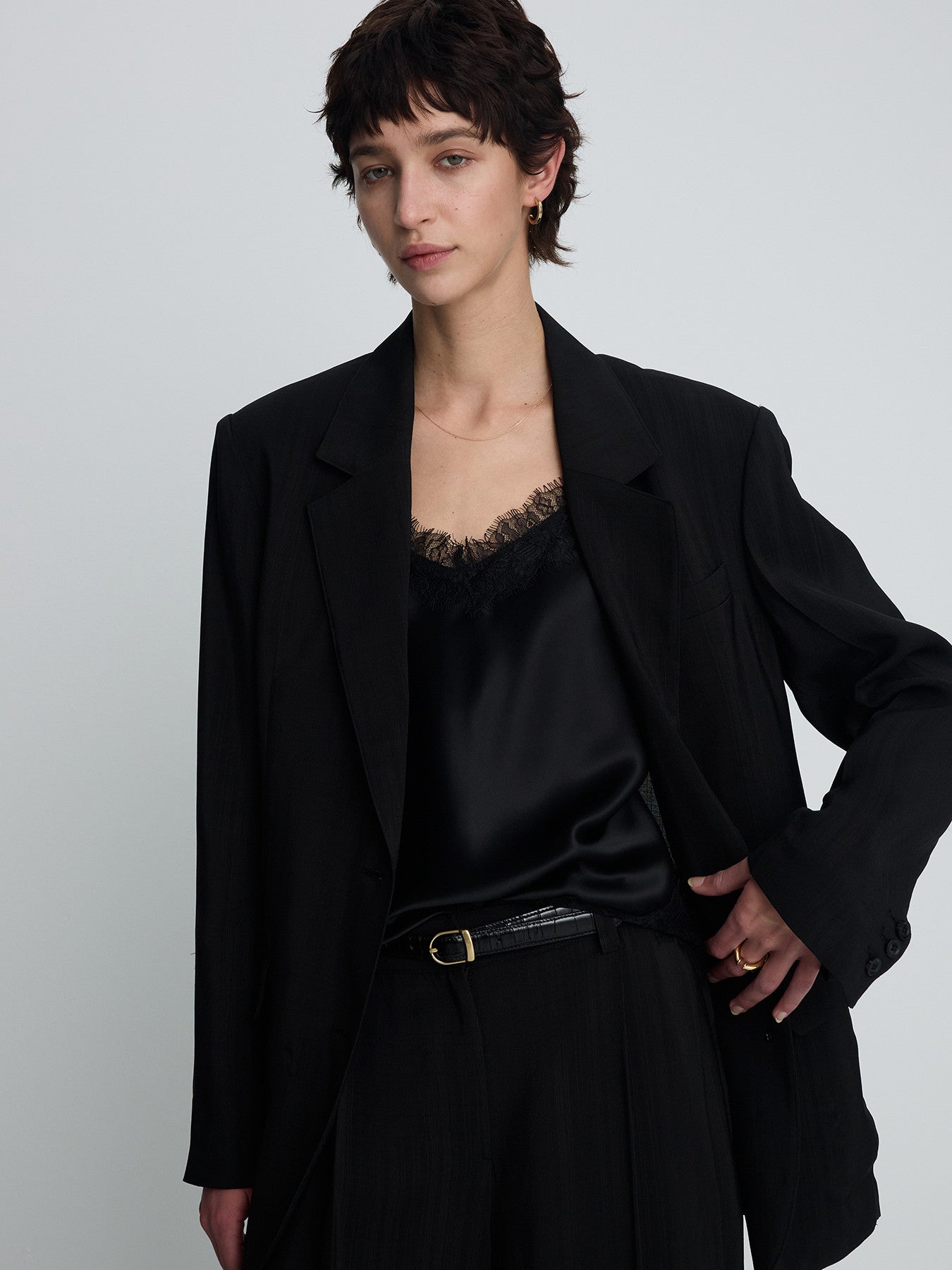 Tonywack - Airy Tailored Jacket (Black) product image 2 | TRAB K-Fashion Australia