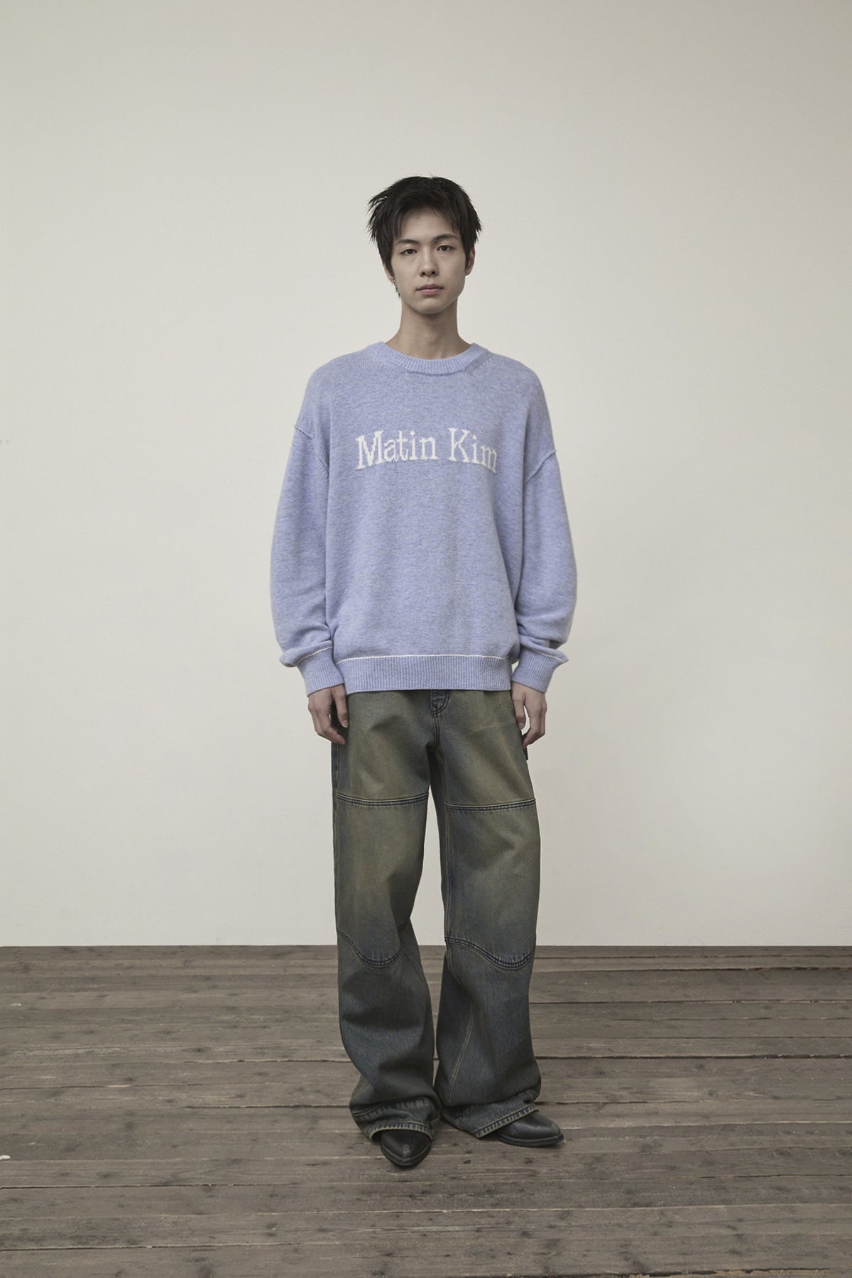 Matin Kim - Western Detail Denim Pants (Blue) product image 9 | TRAB K-Fashion Australia