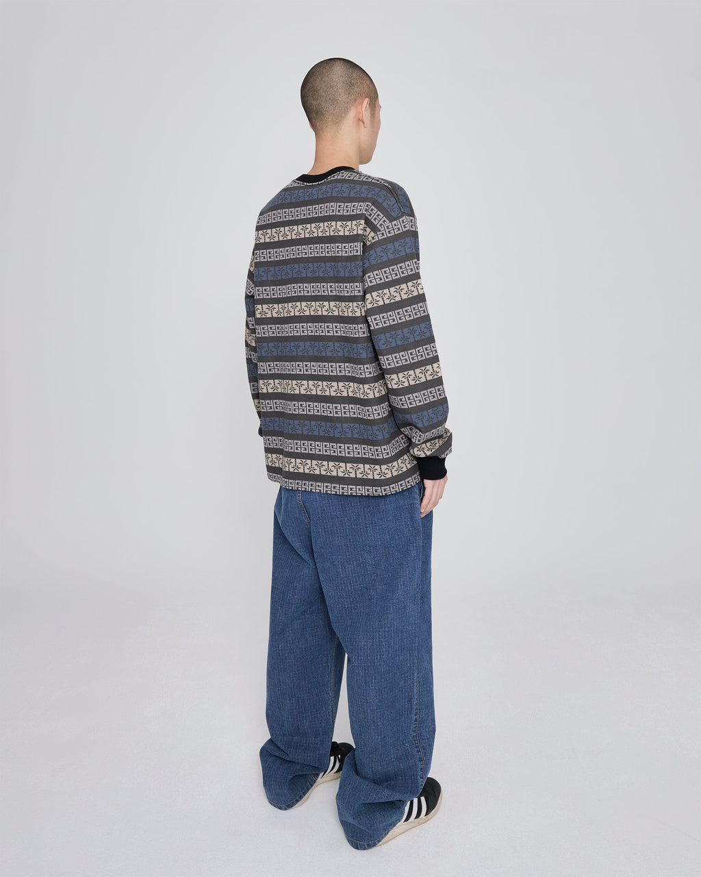 yeseyesee - Y.E.S Palm Jacquard L/S (Charcoal) product image 9 | TRAB K-Fashion Australia