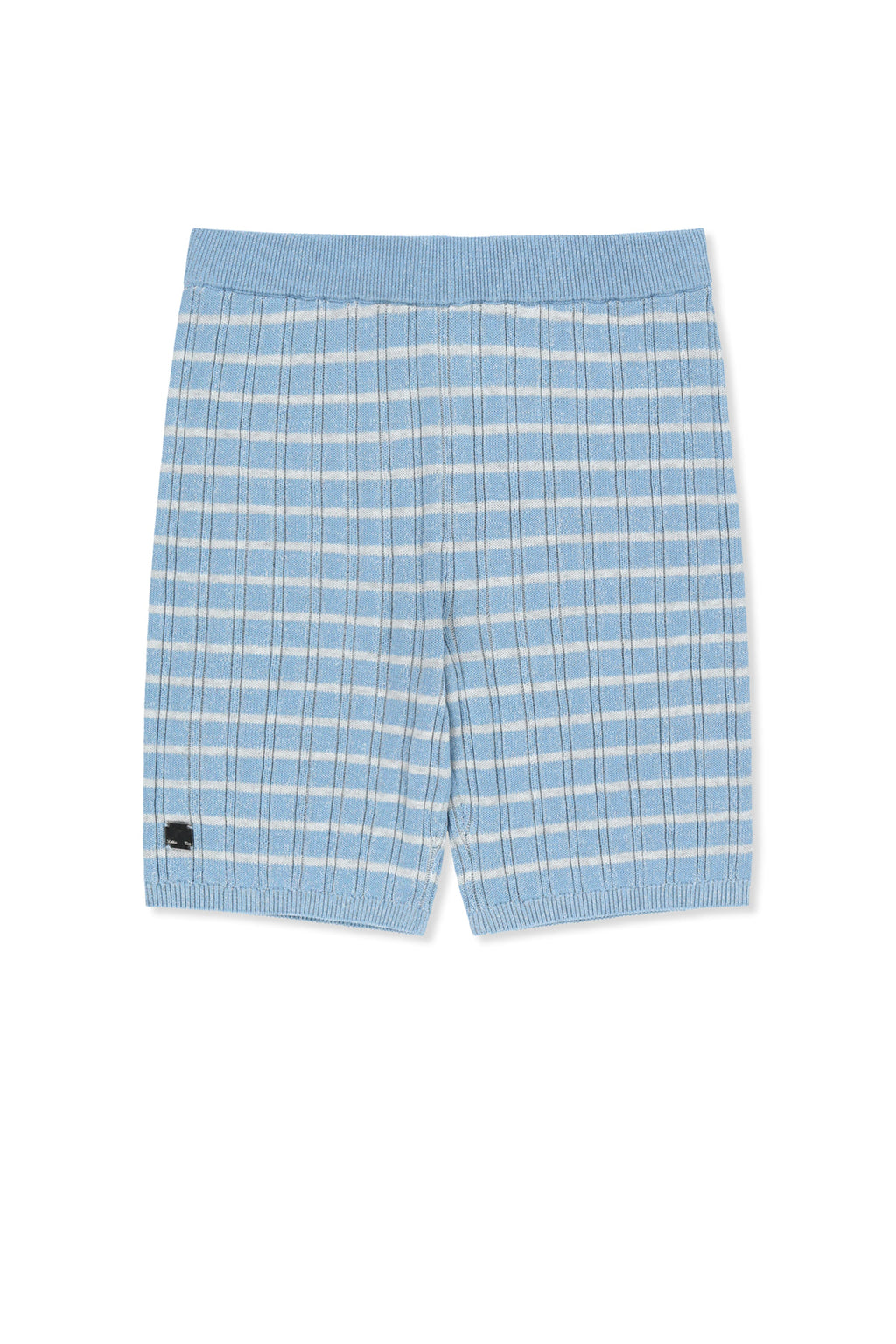 Matin Kim - Stripe Knit Shorts (Light Blue) product image 1 | TRAB K-Fashion Australia