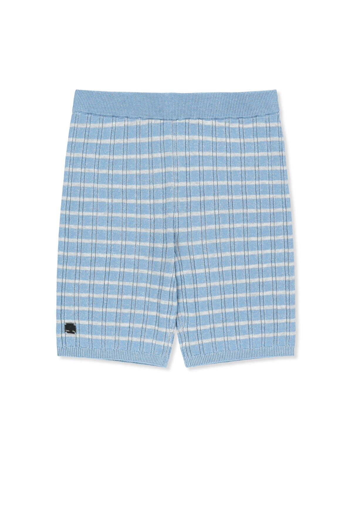 Matin Kim - Stripe Knit Shorts (Light Blue) product image 1 | TRAB K-Fashion Australia