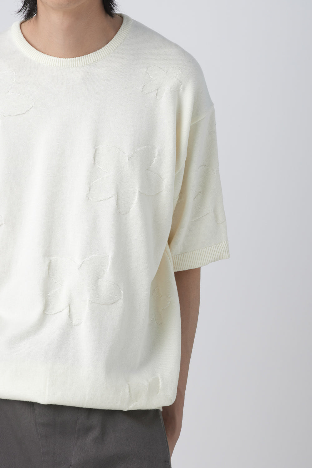 Hatchingroom - Floral Jacquard Knit V2 (Ivory) product image 10 | TRAB K-Fashion Australia