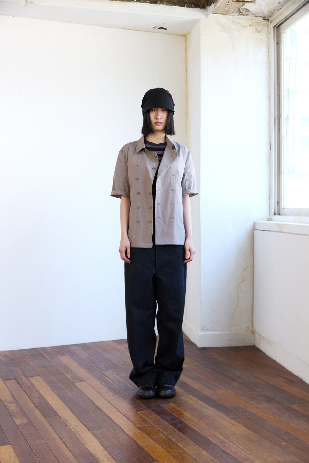 Hatchingroom - Double Breasted Shirket (Mud Grey) product image 10 | TRAB K-Fashion Australia