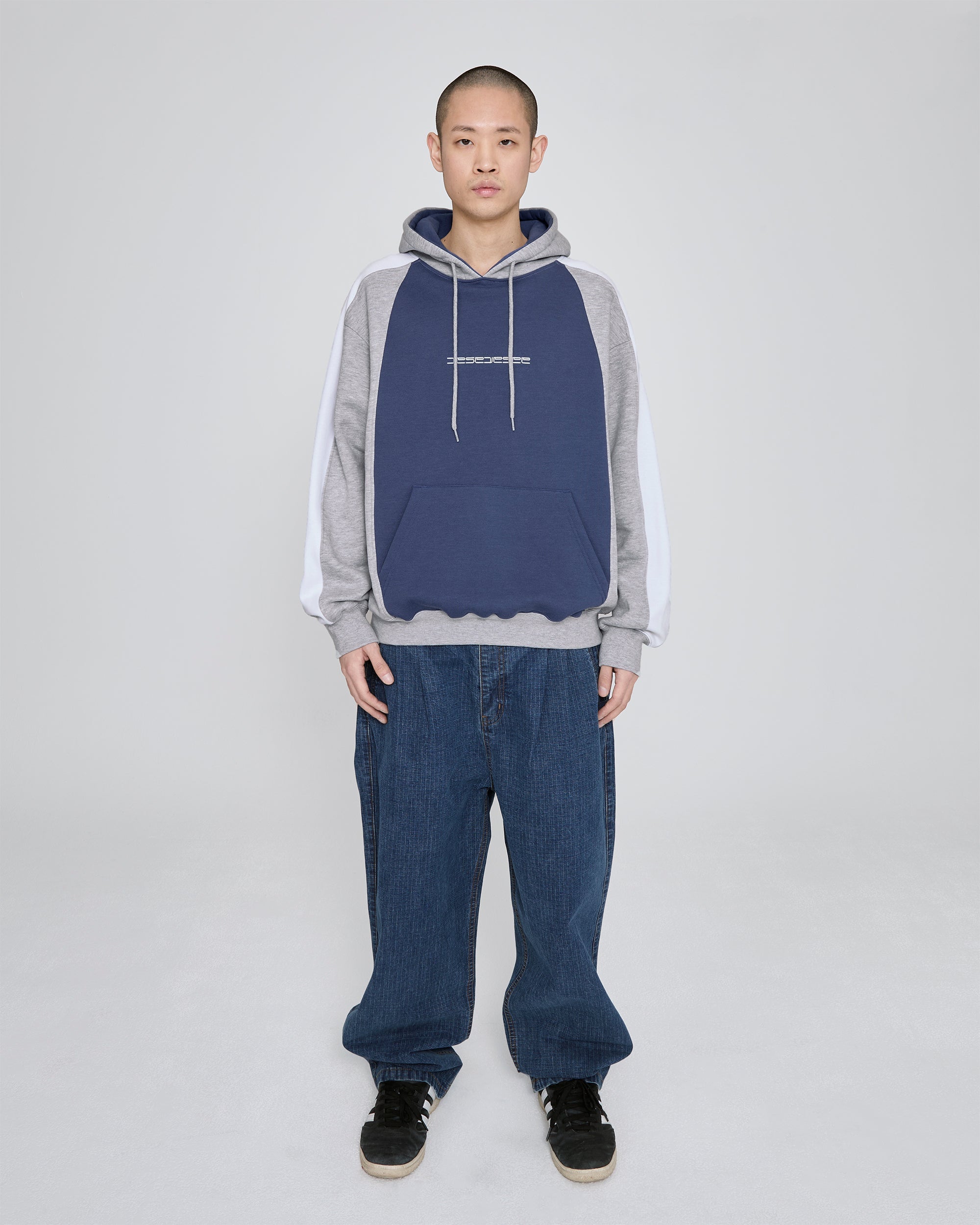 yeseyesee - Triple Raglan Hoodie (Grey) product image 7 | TRAB K-Fashion Australia