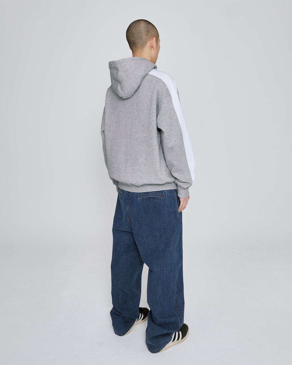 yeseyesee - Two Tucked Ripstop Denim Pants (Medium Indigo) product image 9 | TRAB K-Fashion Australia