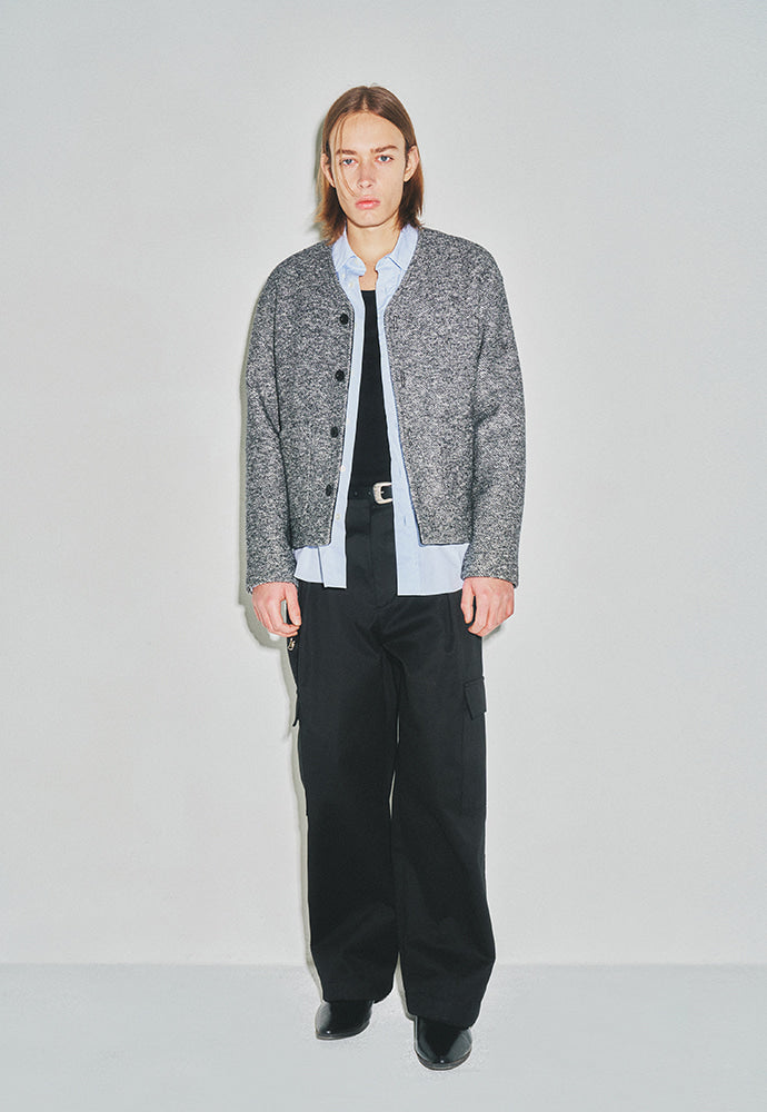 Tonywack - Italian Wool Cotton Tweed Blouson (Tweed Grey) product image 1 | TRAB K-Fashion Australia