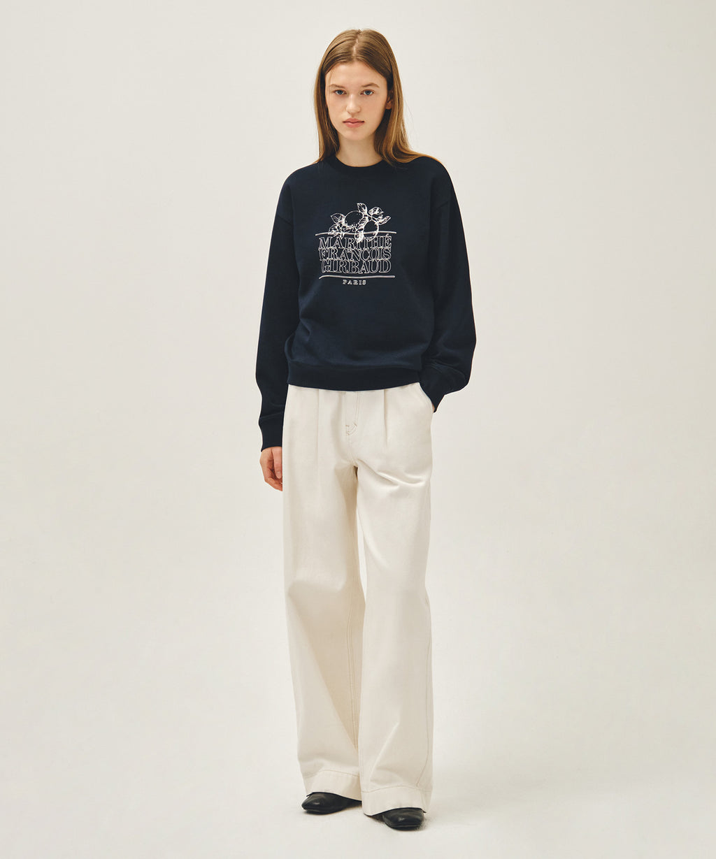 Marithe & Francois Girbaud - Lemon Classic Logo Sweatshirt (Navy) product image 4 | TRAB K-Fashion Australia