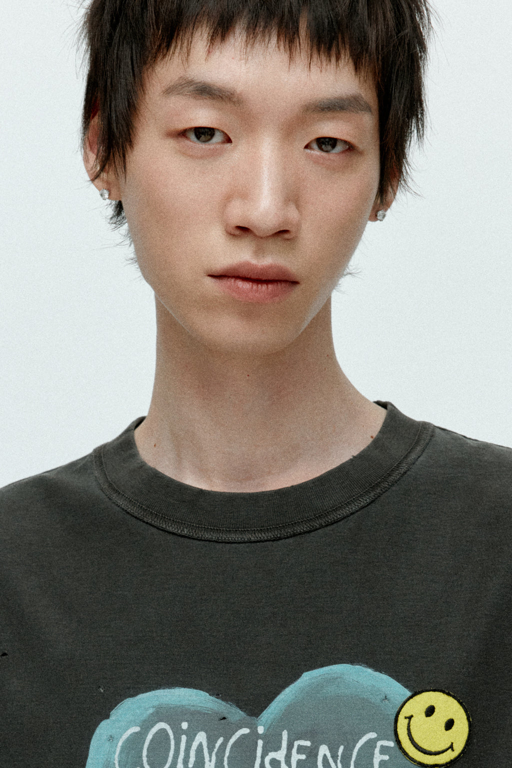 Andersson Bell - Unisex Heart Message T-Shirt (Charcoal) product image 4 | TRAB K-Fashion Australia