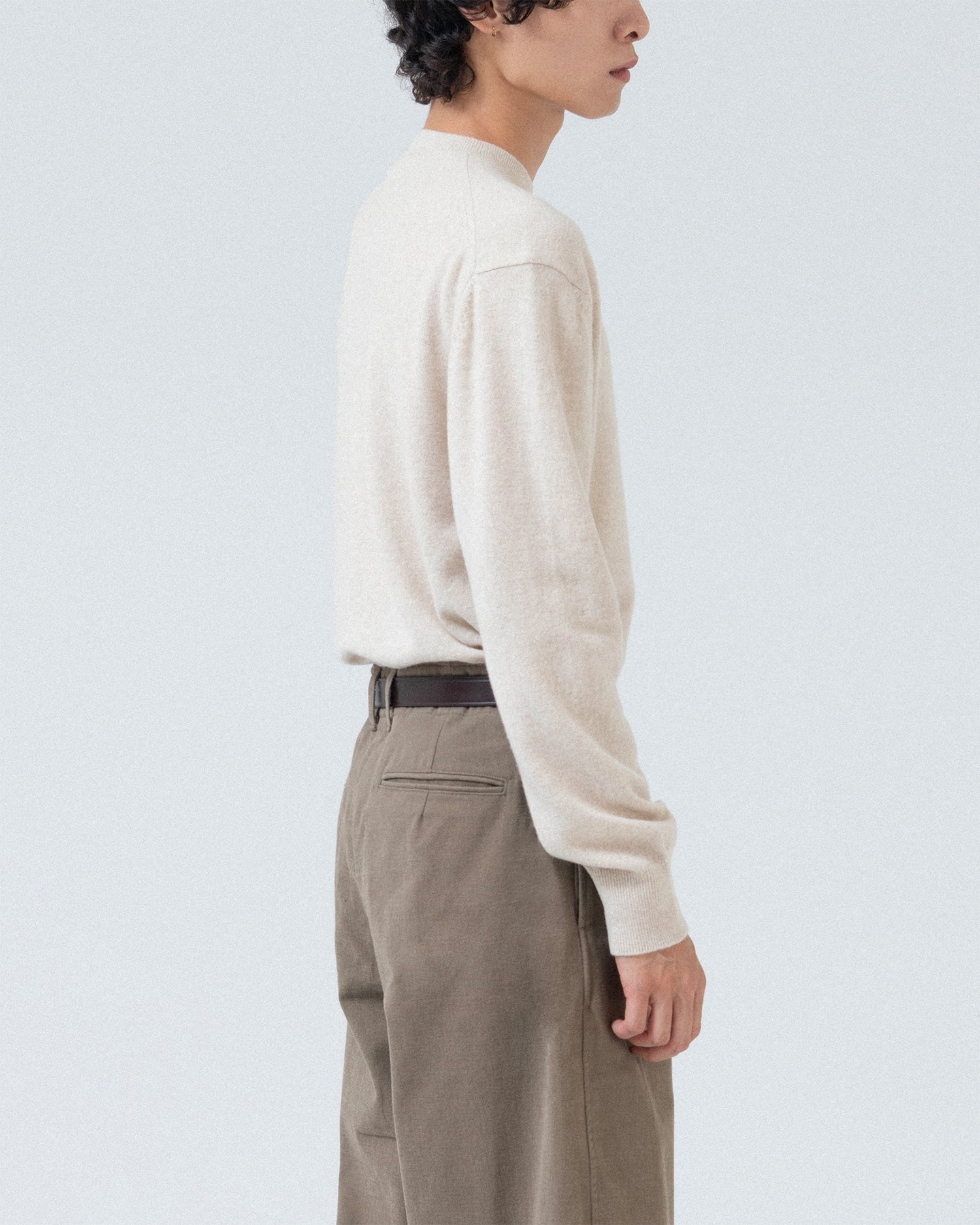 Brownyard - Extra Super Fine Crewneck Knit (Beige) product image 4 | TRAB K-Fashion Australia