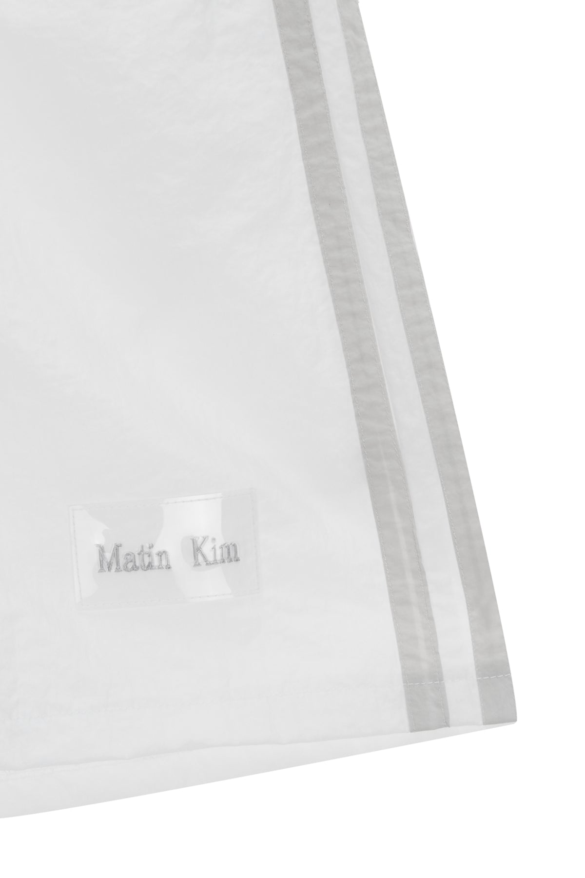 Matin Kim - Side Point Nylon Half Shorts (White) product image 4 | TRAB K-Fashion Australia