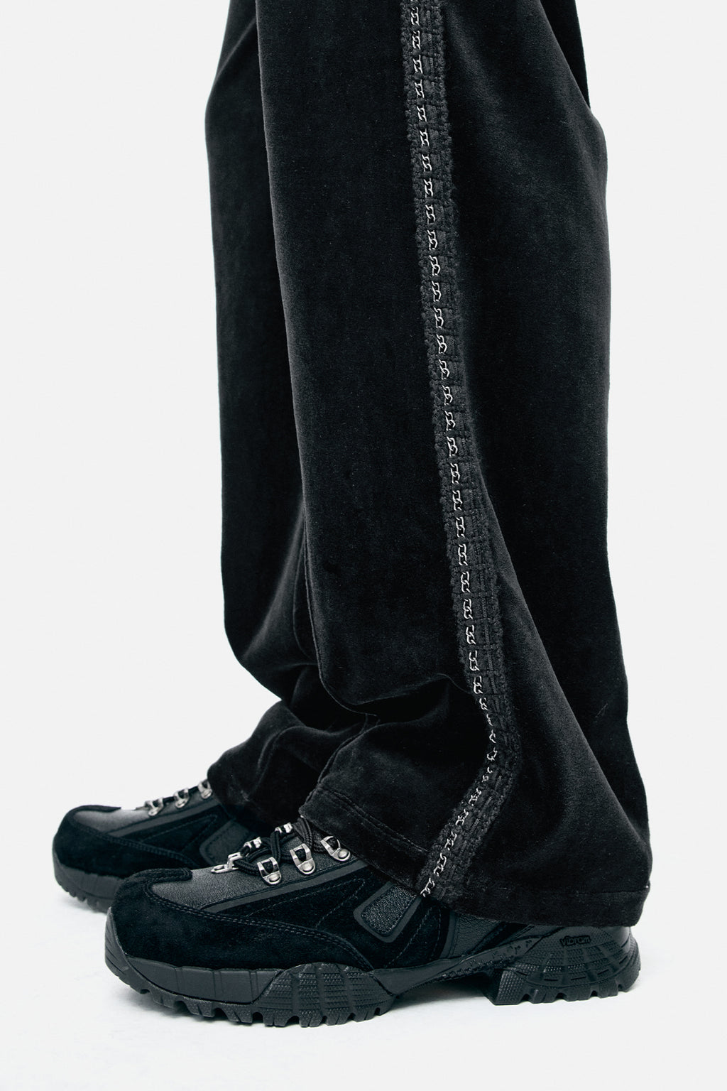 Andersson Bell - Unisex Velvet Track Pants (Black) product image 7 | TRAB K-Fashion Australia
