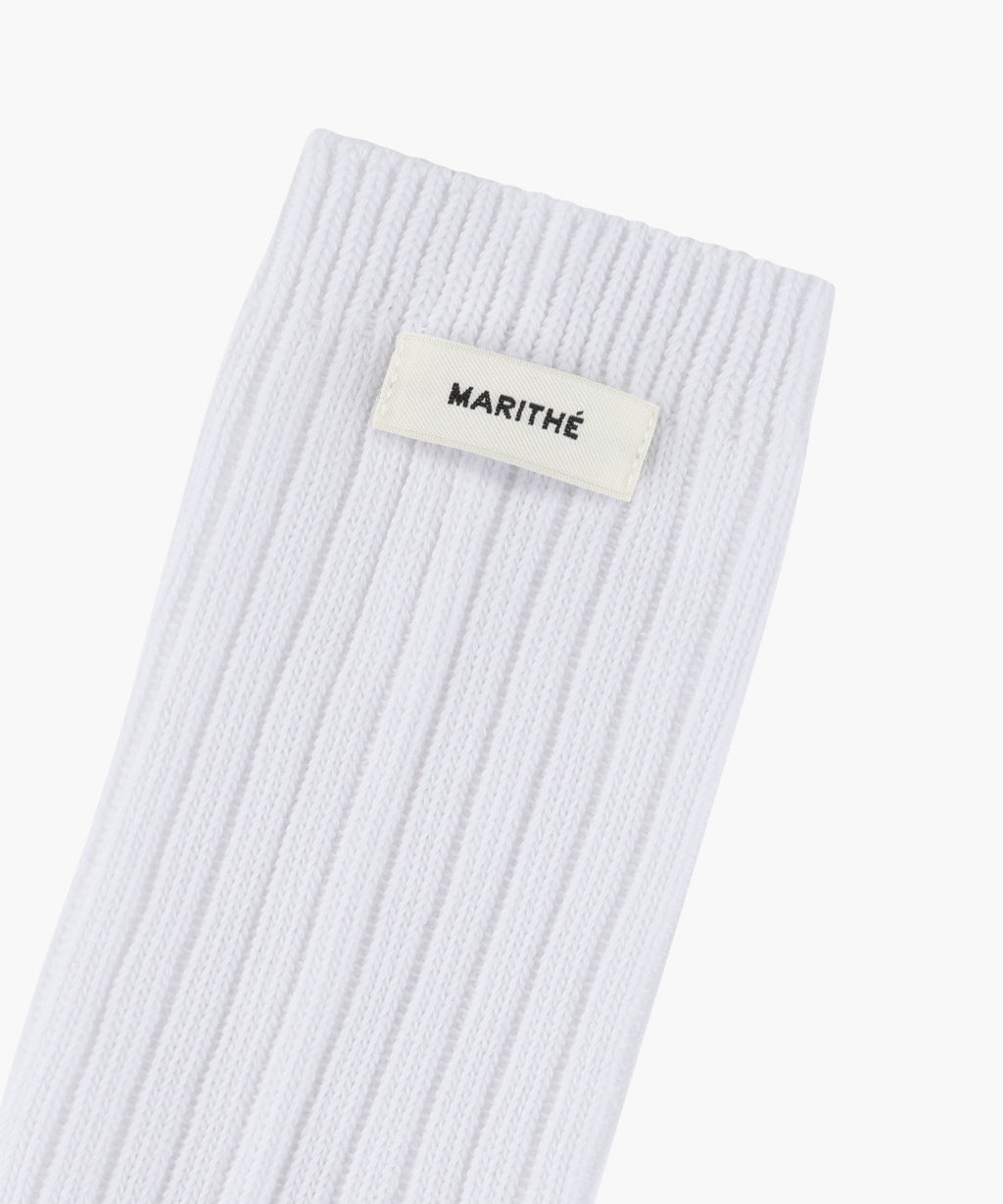 Marithe & Francois Girbaud - Basic Soft Middle Socks (White) product image 2 | TRAB K-Fashion Australia