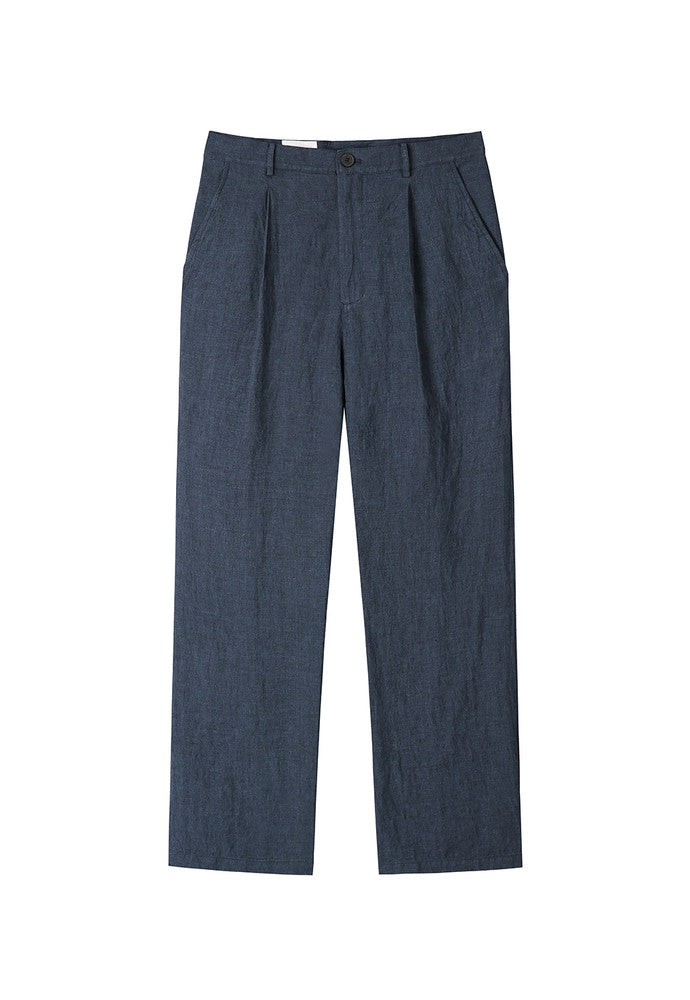 Art if acts - Linen One Tuck Pants (Indigo) product image 6 | TRAB K-Fashion Australia