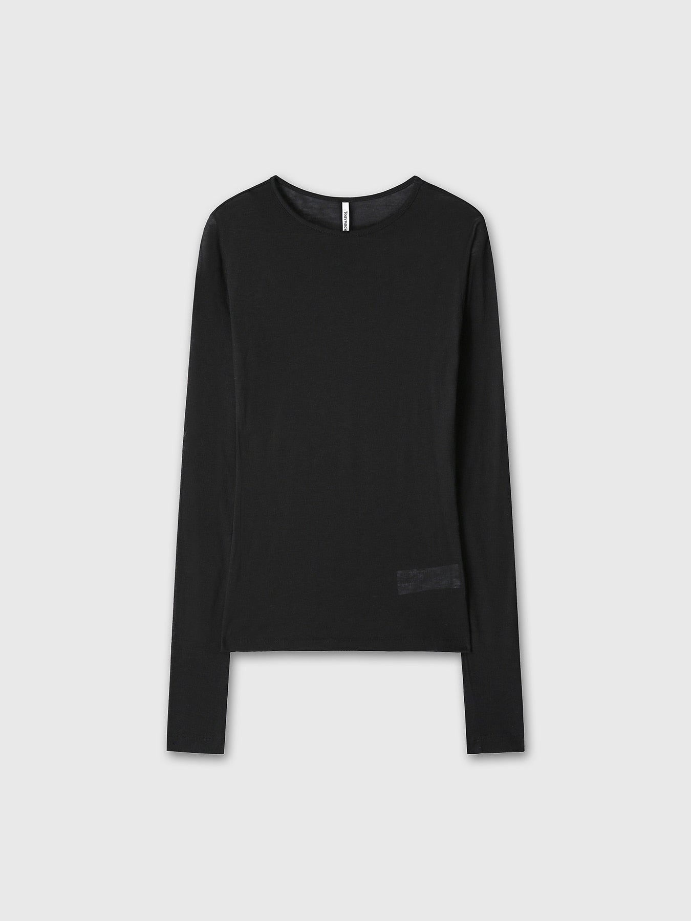 Tonywack - Wool Tencel Pintuck Long Sleeve (Black) product image 7 | TRAB K-Fashion Australia