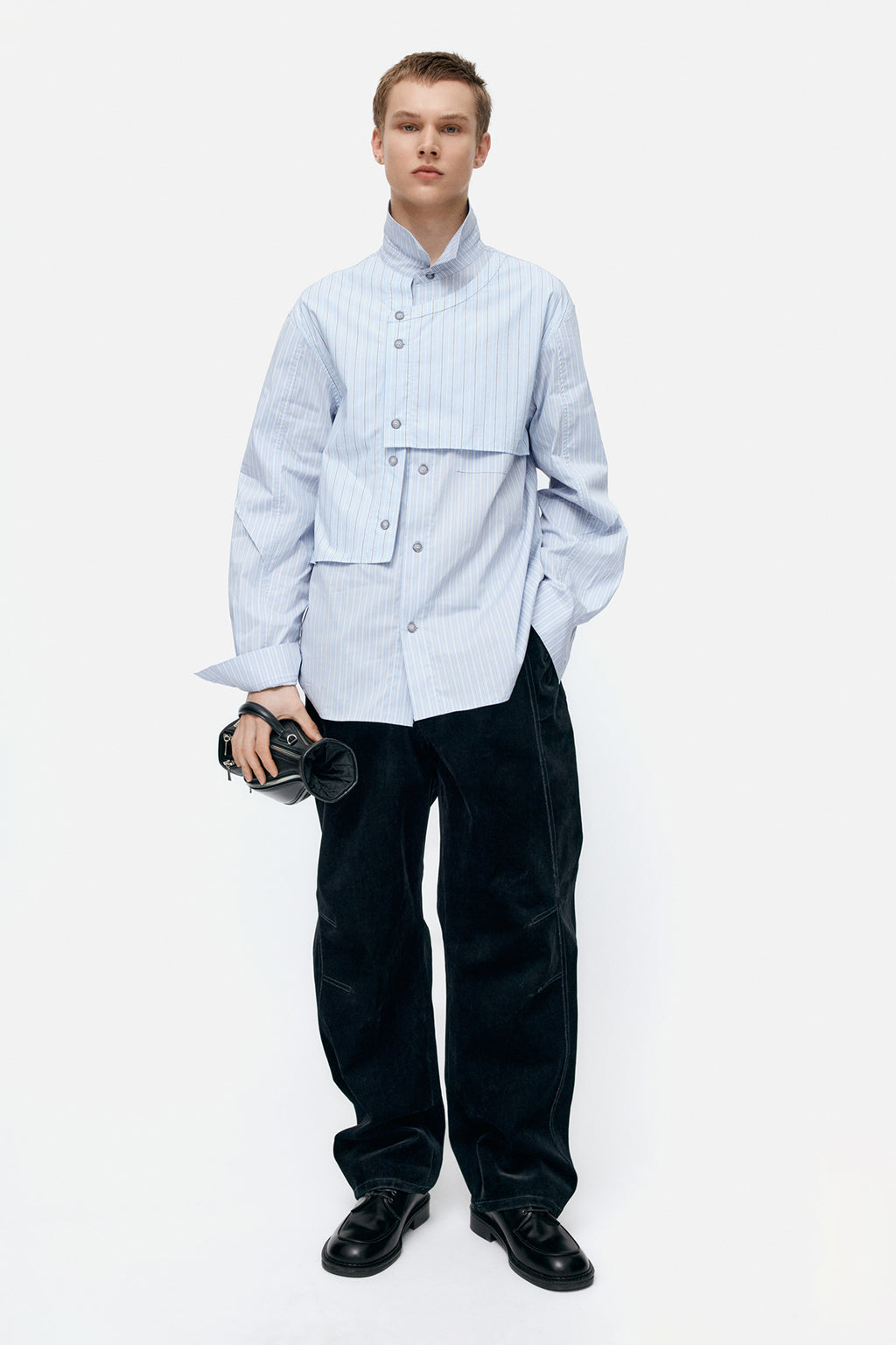 Andersson Bell - Stripe Layered Shirts (Blue) product image 2 | TRAB K-Fashion Australia
