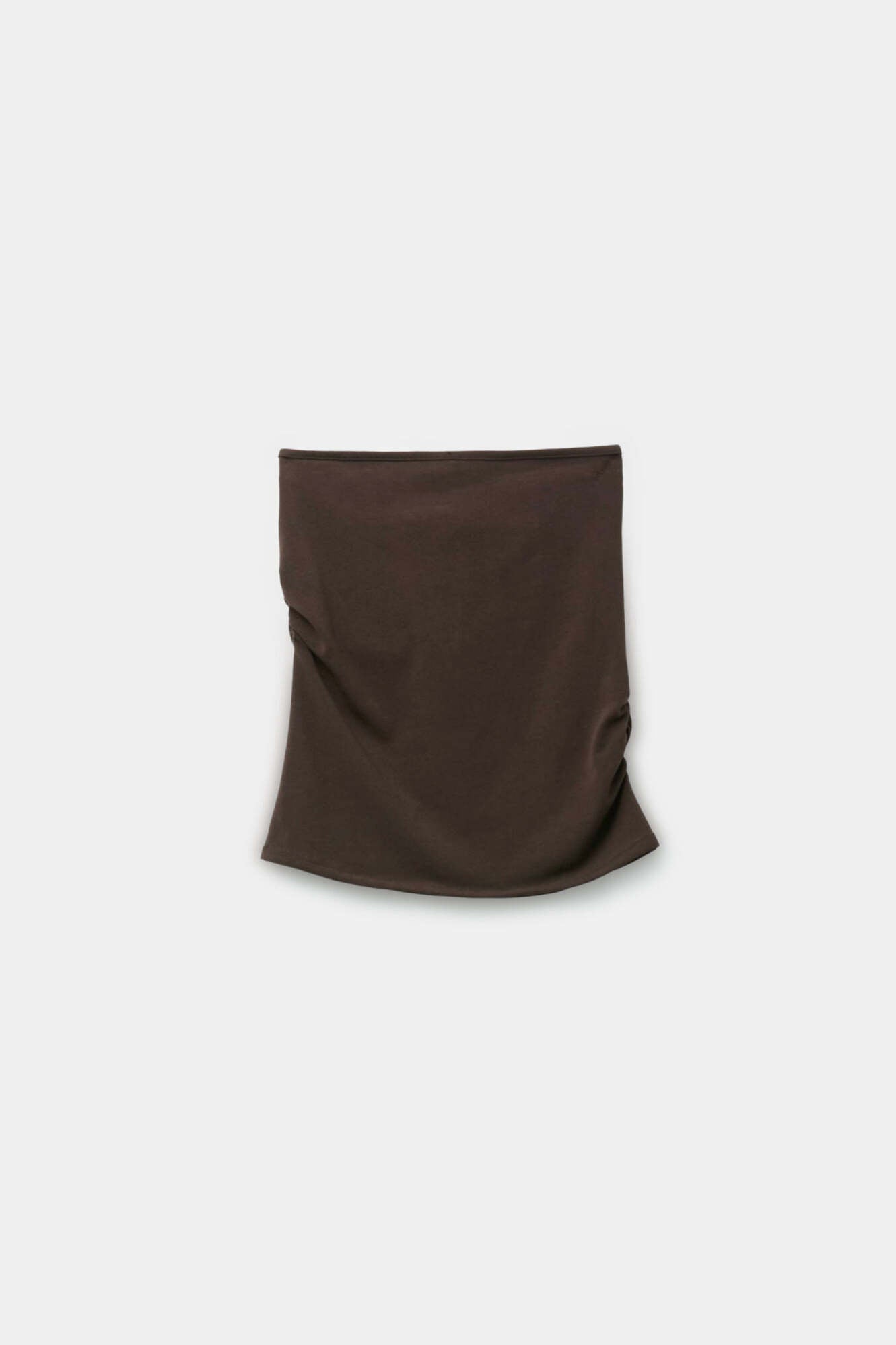 Coor - Back Strap Shirring Tube Top (Dark Brown) product image 1 | TRAB K-Fashion Australia