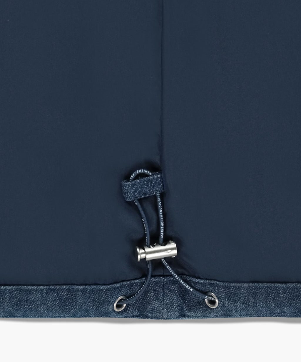 Marithe & Francois Girbaud - Classic Logo Denim Down Vest (Dark Blue) product image 14 | TRAB K-Fashion Australia