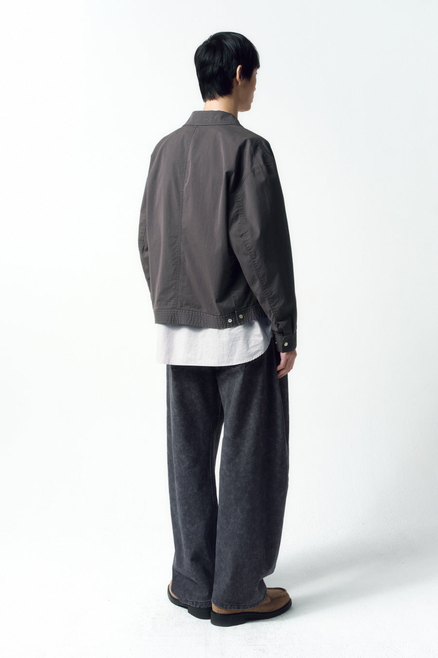 Insilence - Smudge Curved Pants (Charcoal) product image 3 | TRAB K-Fashion Australia