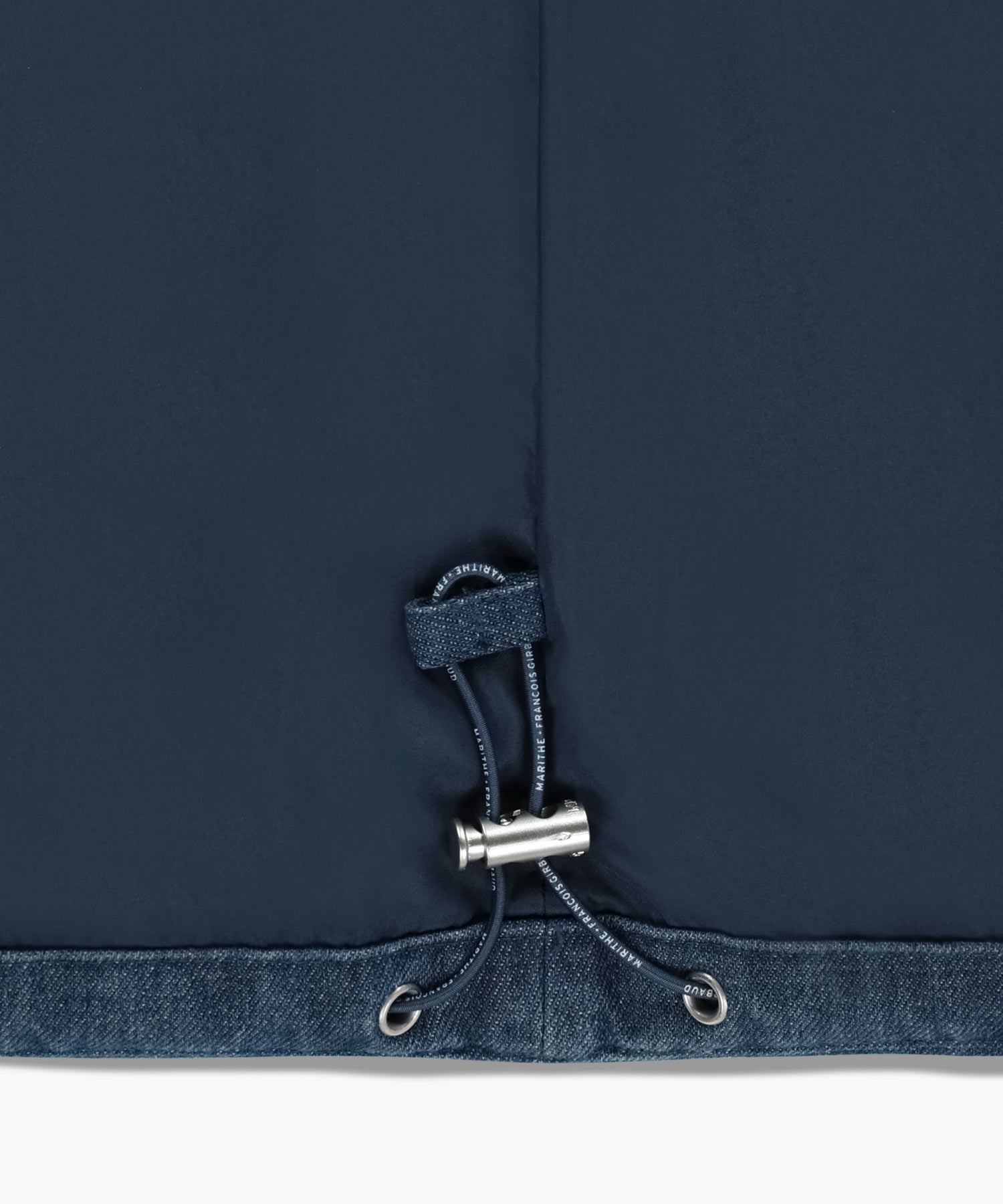 Marithe & Francois Girbaud - Classic Logo Denim Down Vest (Dark Blue) product image 14 | TRAB K-Fashion Australia