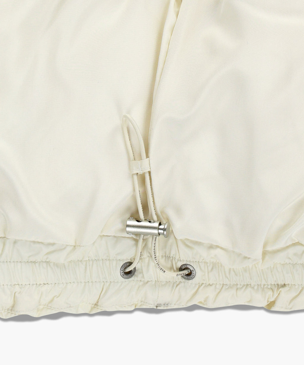 Marithe & Francois Girbaud - Circle Logo Crop Hooded Down Vest (Ivory) product image 14 | TRAB K-Fashion Australia