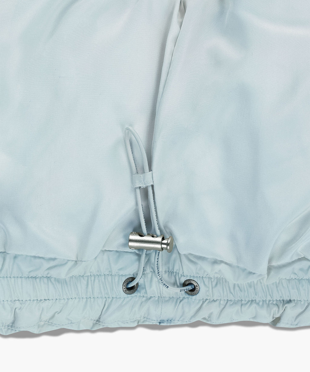 Marithe & Francois Girbaud - Circle Logo Crop Hooded Down Vest (Mint Gray) product image 14 | TRAB K-Fashion Australia