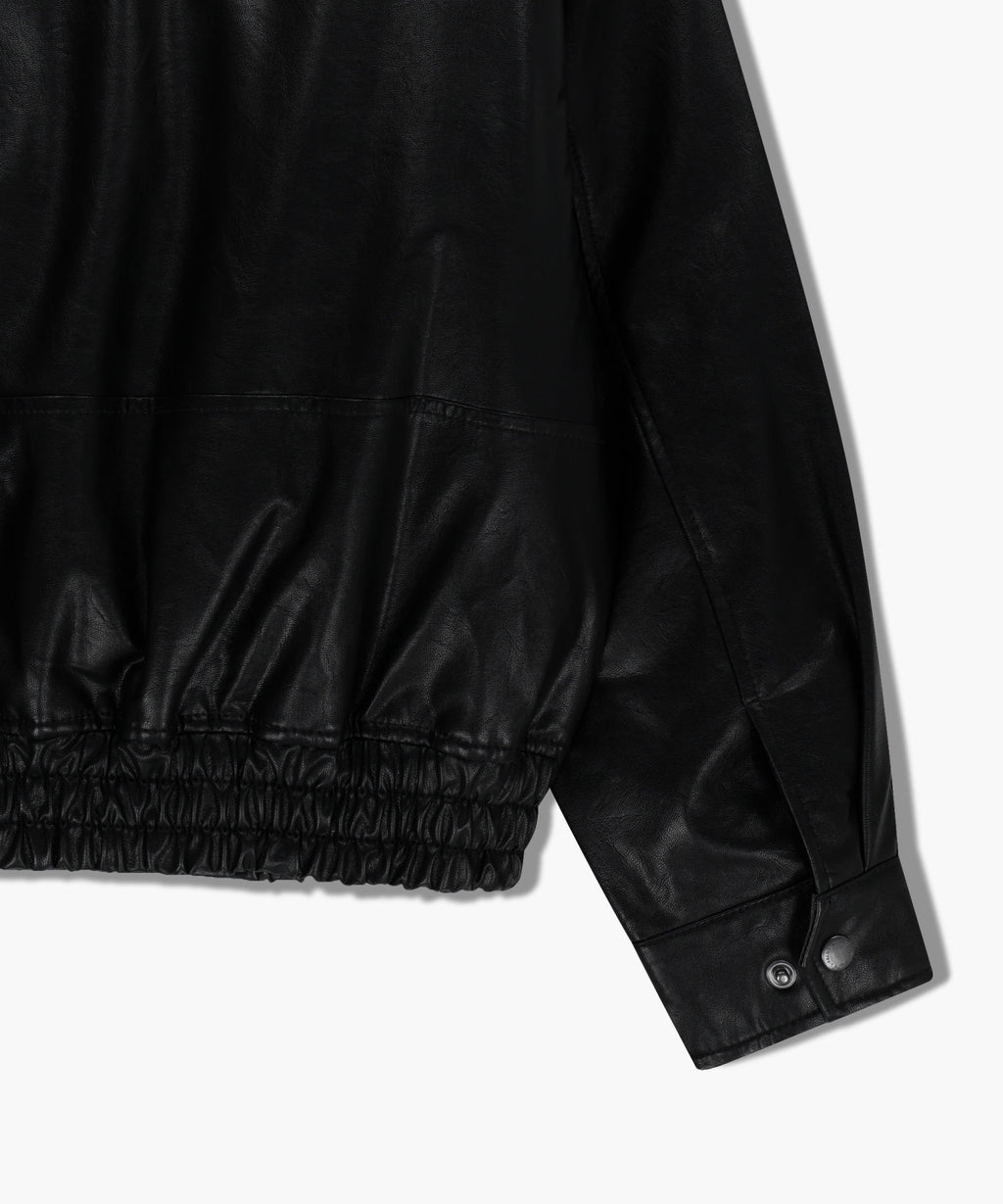 Marithe & Francois Girbaud - Faux Leather Padded Jacket (Black) product image 17 | TRAB K-Fashion Australia