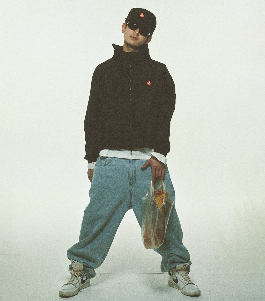 Llege - Jubangwol Nylon Hoodie Jumper (Black) product image 6 | TRAB K-Fashion Australia
