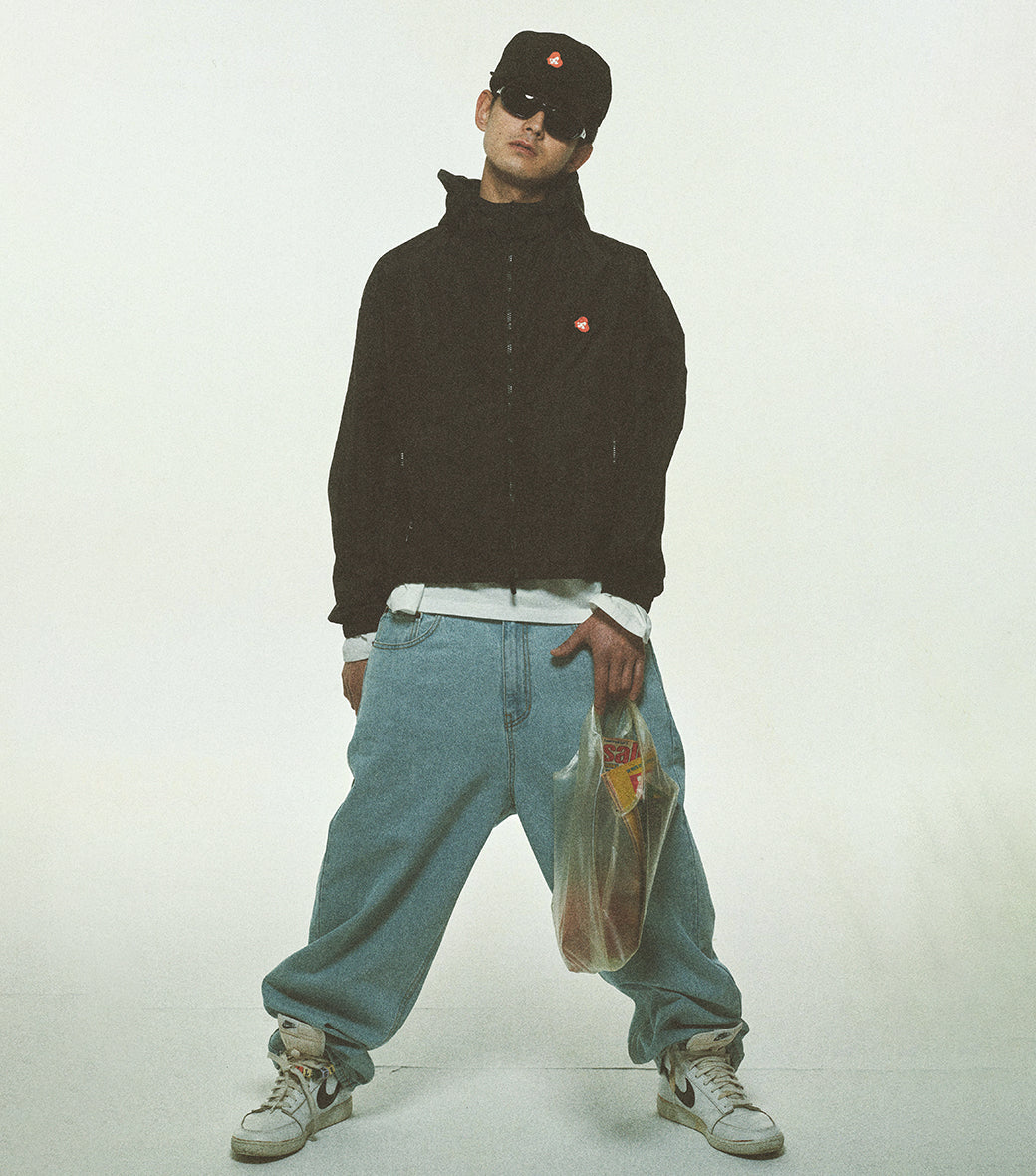 Llege - Jubangwol Nylon Hoodie Jumper (Black) product image 6 | TRAB K-Fashion Australia