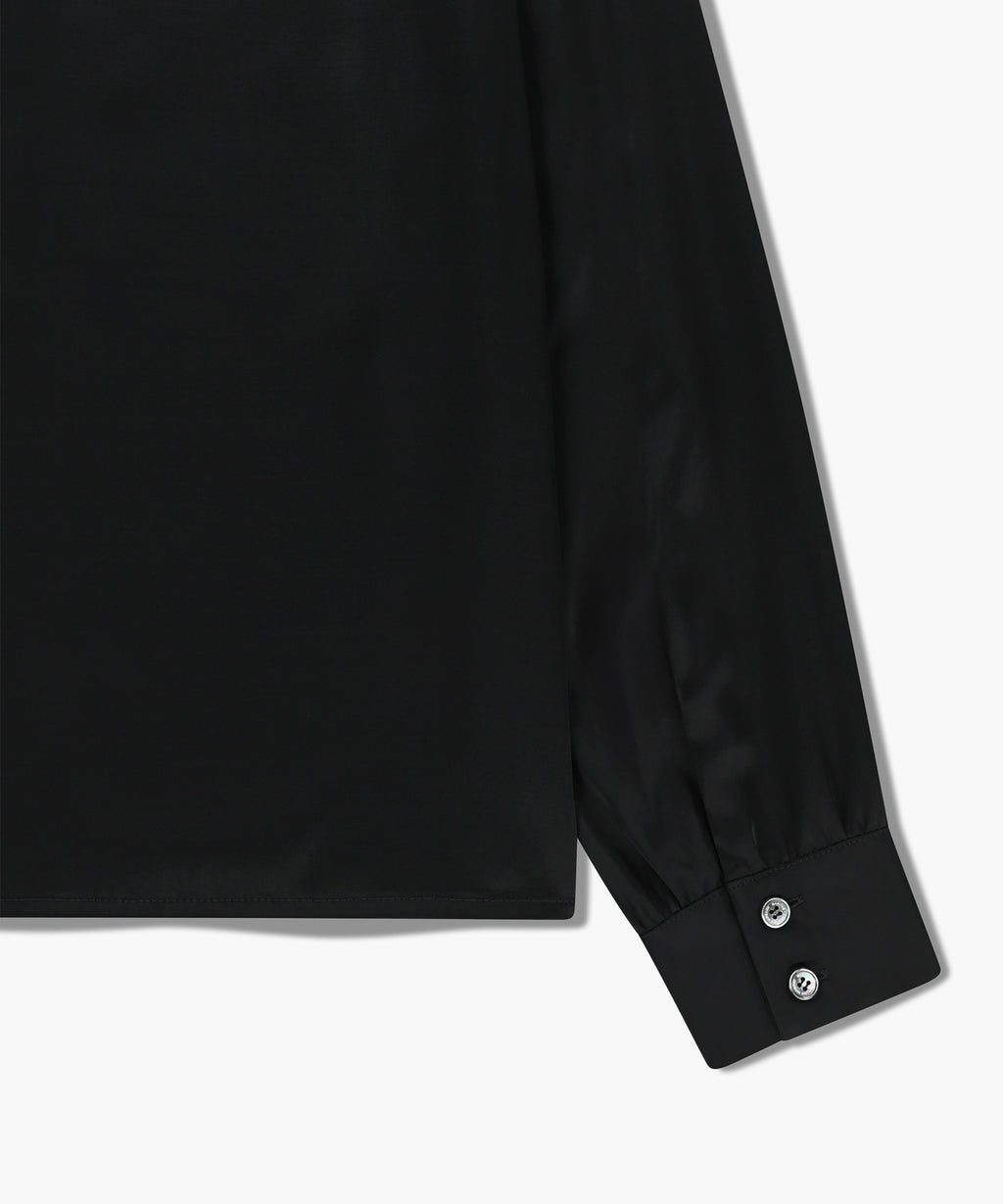 Marithe & Francois Girbaud - V-neck Tie Blouse (Black) product image 14 | TRAB K-Fashion Australia