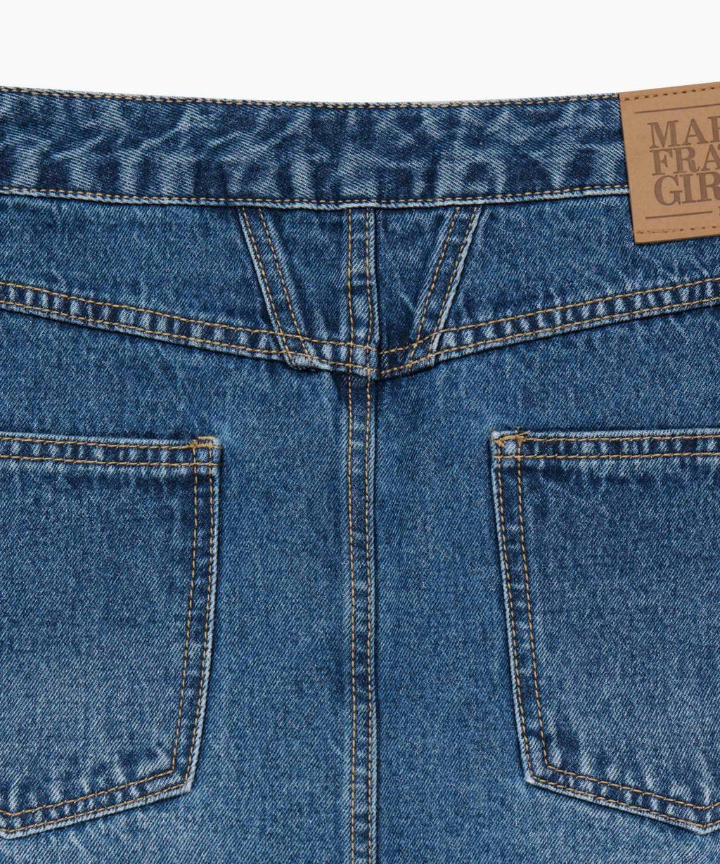 Marithe & Francois Girbaud - Layered Skirt Denim Pants (Blue) product image 16 | TRAB K-Fashion Australia