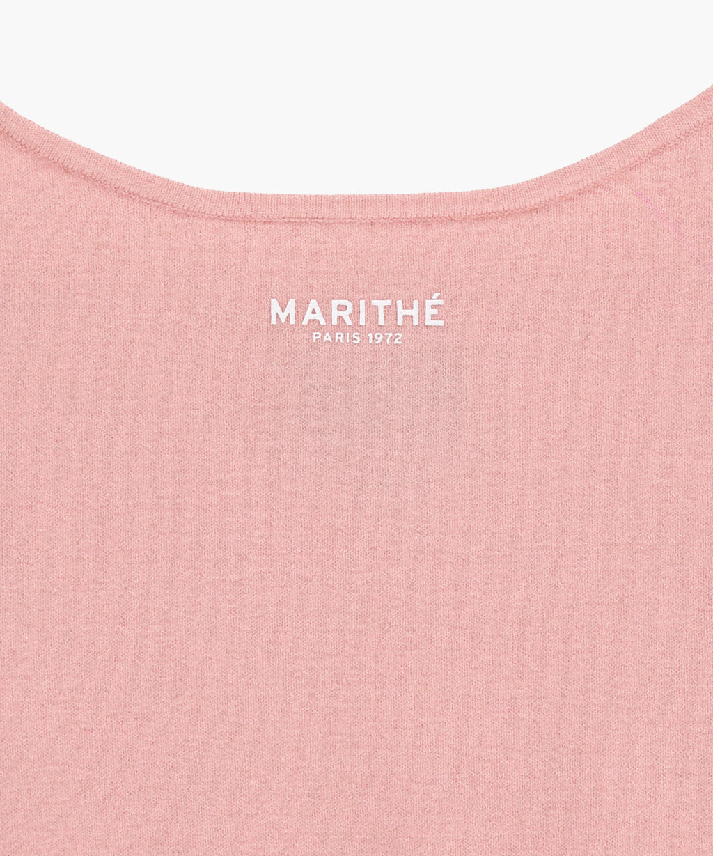 Marithe & Francois Girbaud - Basic Knit Cardigan Setup (Coral Pink) product image 14 | TRAB K-Fashion Australia
