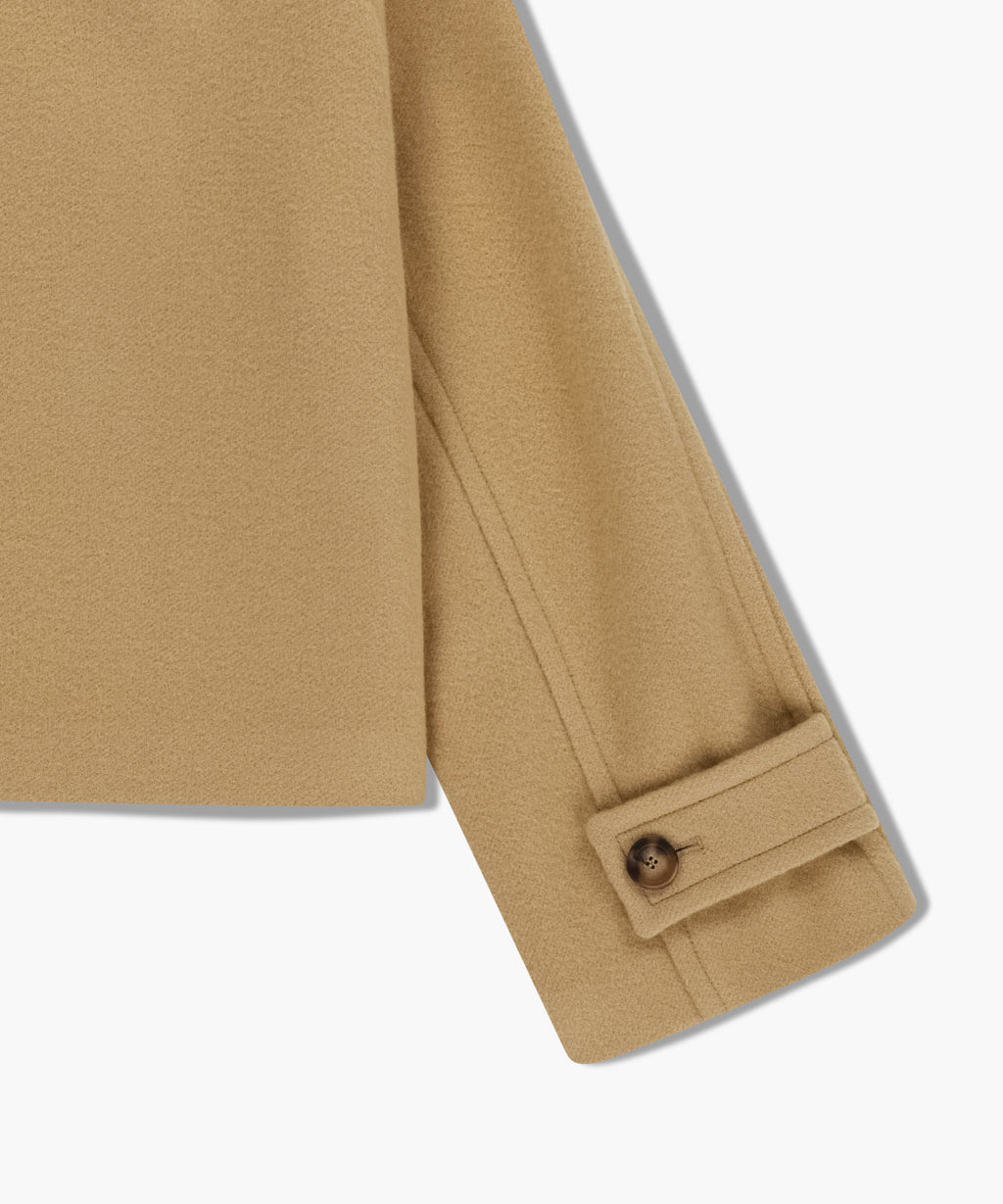 Marithe & Francois Girbaud - Oversized Crop Coat (Beige) product image 14 | TRAB K-Fashion Australia