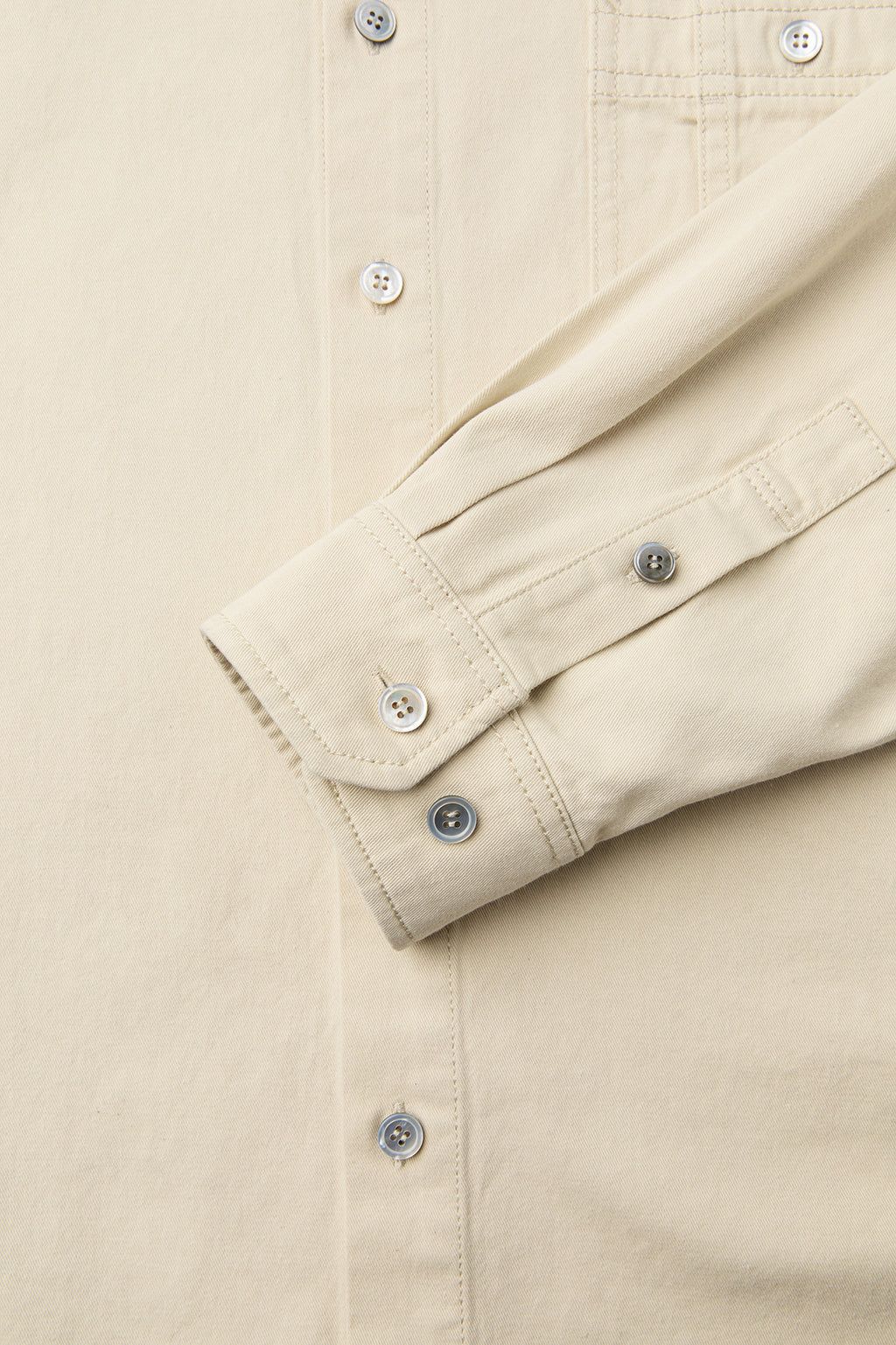 Coor - Single Pocket Washed Cotton Shirt (Beige) product image 6 | TRAB K-Fashion Australia