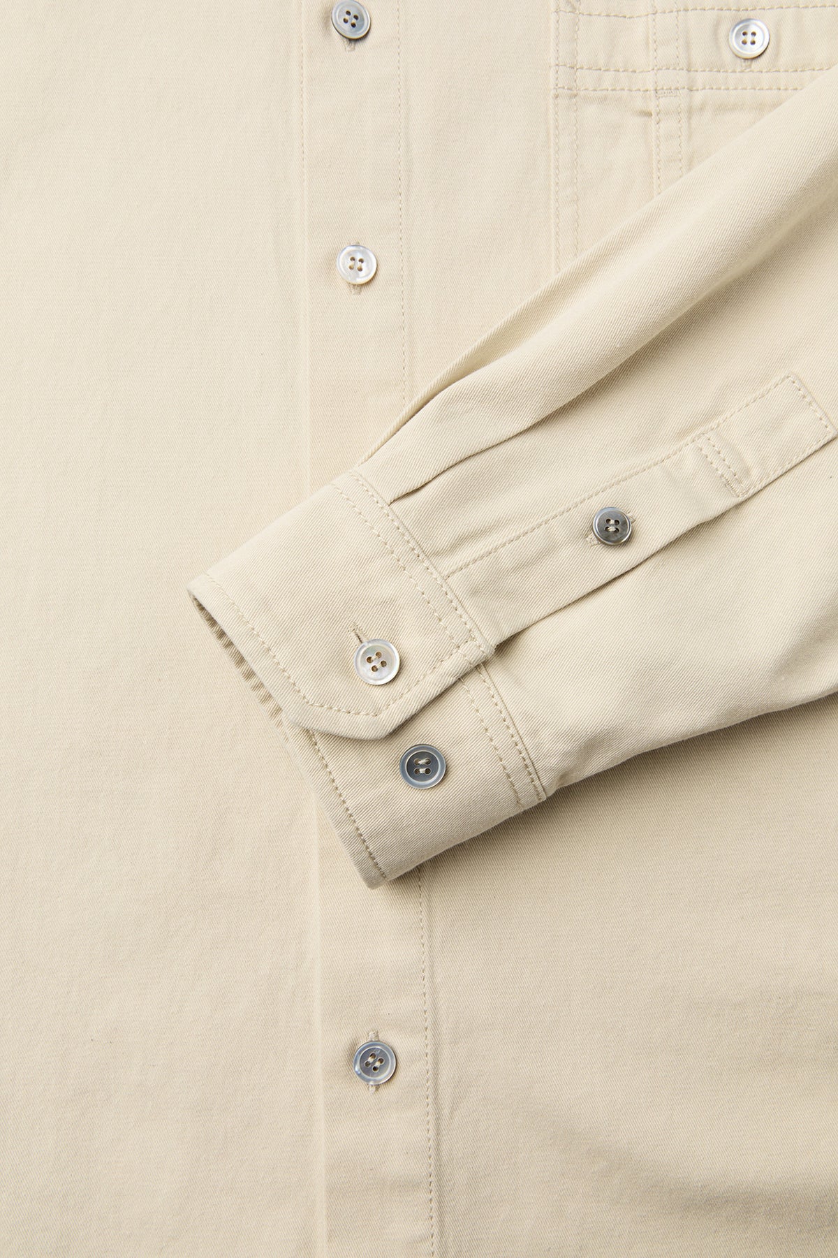 Coor - Single Pocket Washed Cotton Shirt (Beige) product image 6 | TRAB K-Fashion Australia