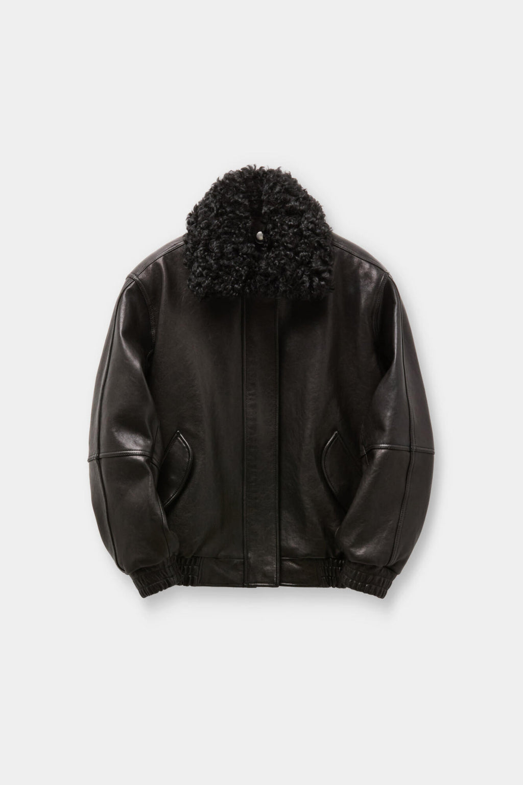 Coor - Detachable Fur Leather Jumper (Black) product image 1 | TRAB K-Fashion Australia