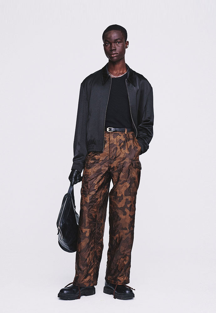 Tonywack - Super Fine Rayon Satin Zip Blouson (Black) product image 3 | TRAB K-Fashion Australia