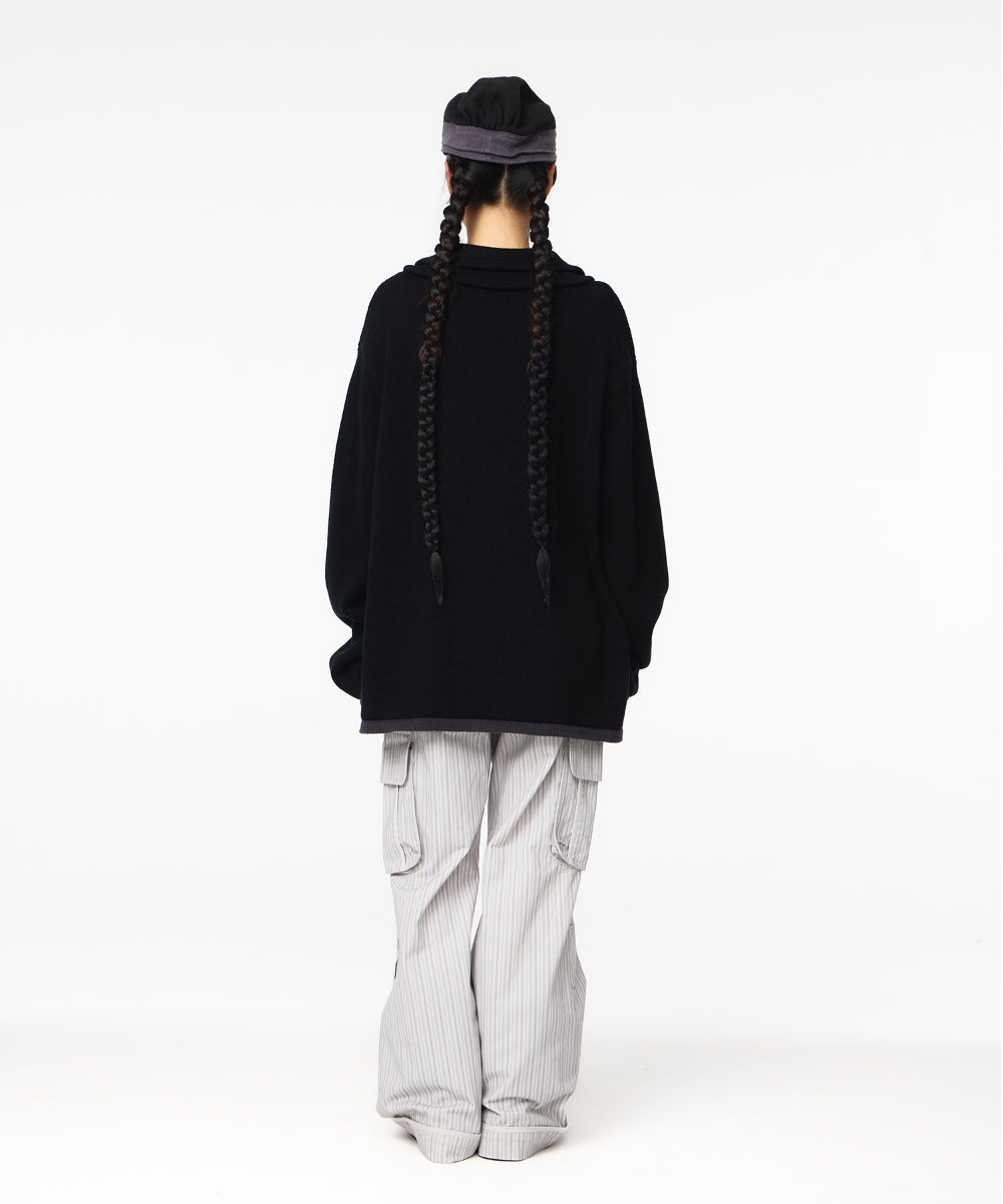 Coyseio - Stripe Big Pocket Cargo Pants (Light Grey) product image 9 | TRAB K-Fashion Australia