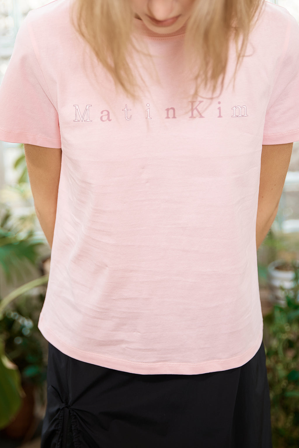 Matin Kim - Sticker Graphic Logo Top (Pink) product image 10 | TRAB K-Fashion Australia