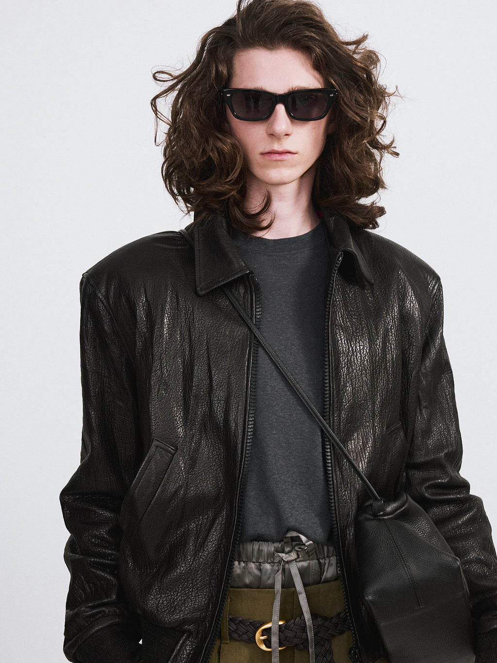 Recto - Ben Crinkle Leather Jumper (Black) product image 4 | TRAB K-Fashion Australia