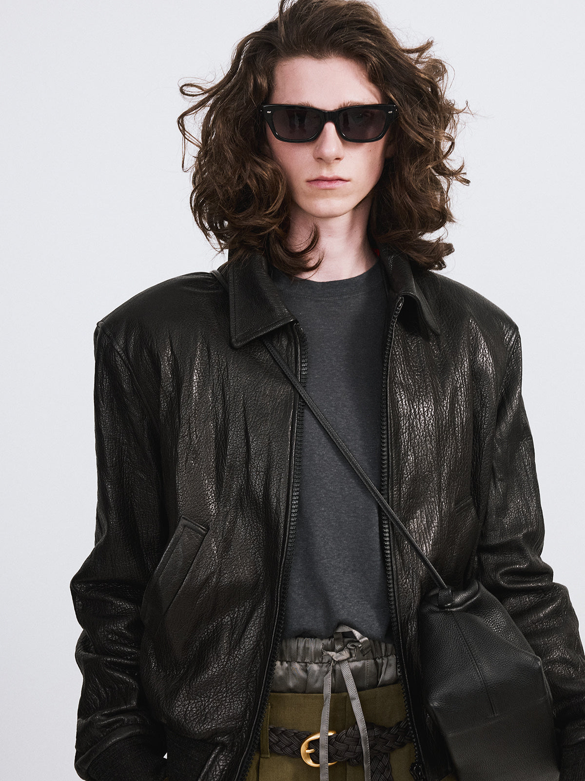 Recto - Ben Crinkle Leather Jumper (Black) product image 4 | TRAB K-Fashion Australia