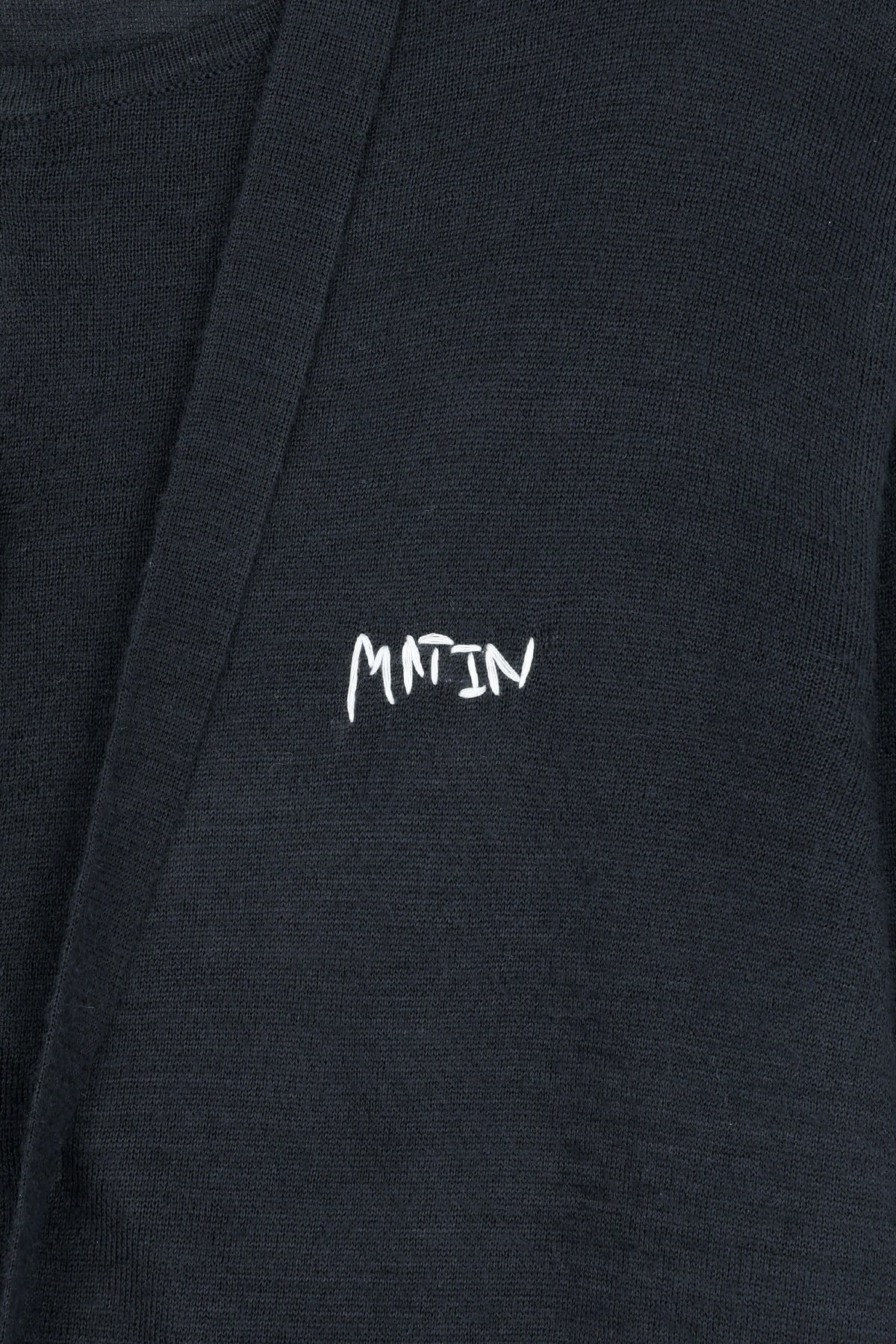 Matin Kim - String Detail Knit Cardigan (Dark Navy) product image 4 | TRAB K-Fashion Australia