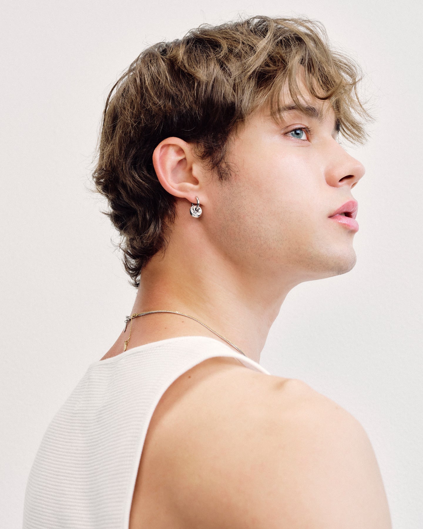 Numbering - Swirl Hoop Earrings #7212 product image 2 | TRAB K-Fashion Australia